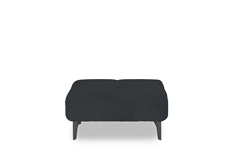Sienna Fabric Large Footstool - Opulence Charcoal