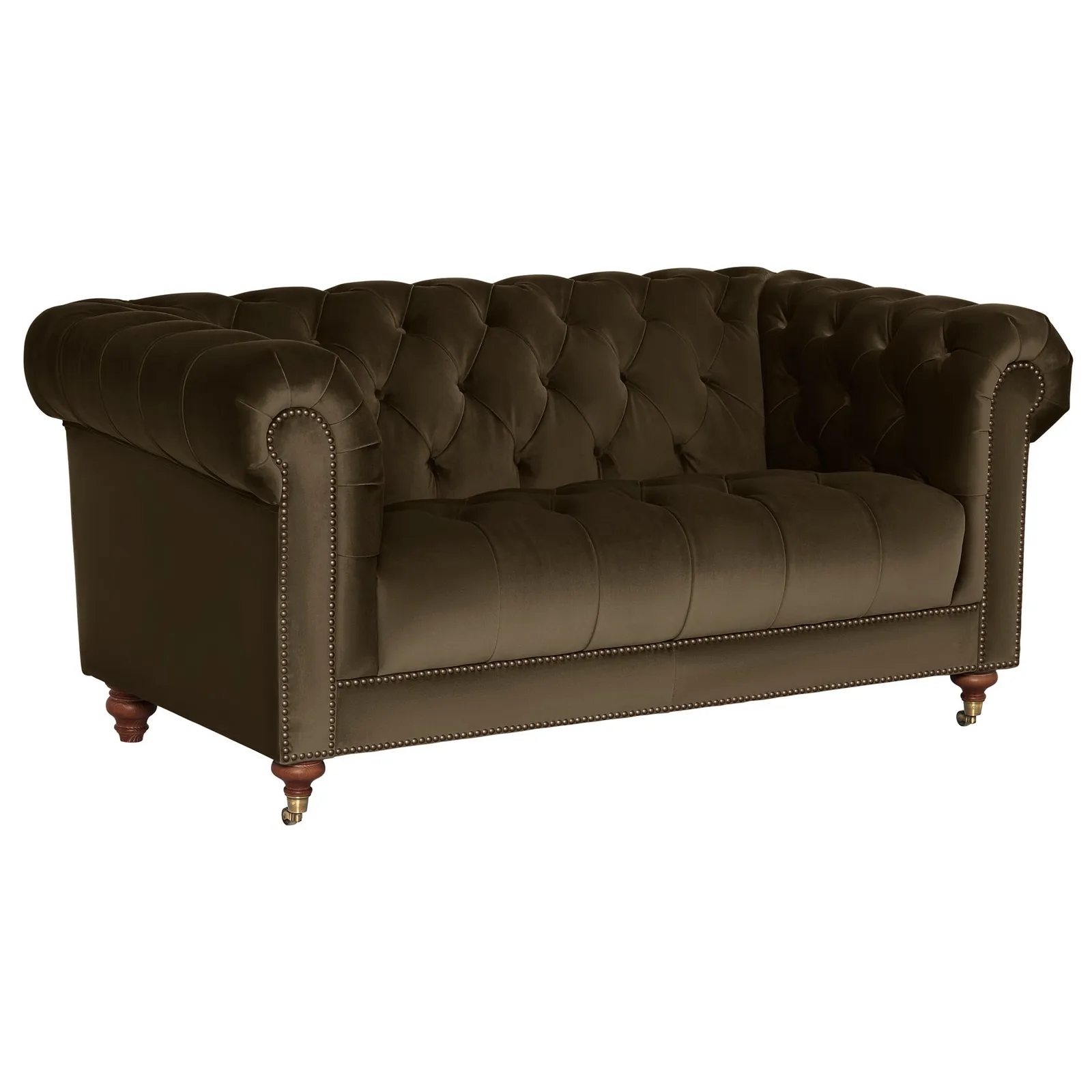 Ullswater 2 Seater Chesterfield Sofa, Green Velvet | Barker & Stonehouse 5