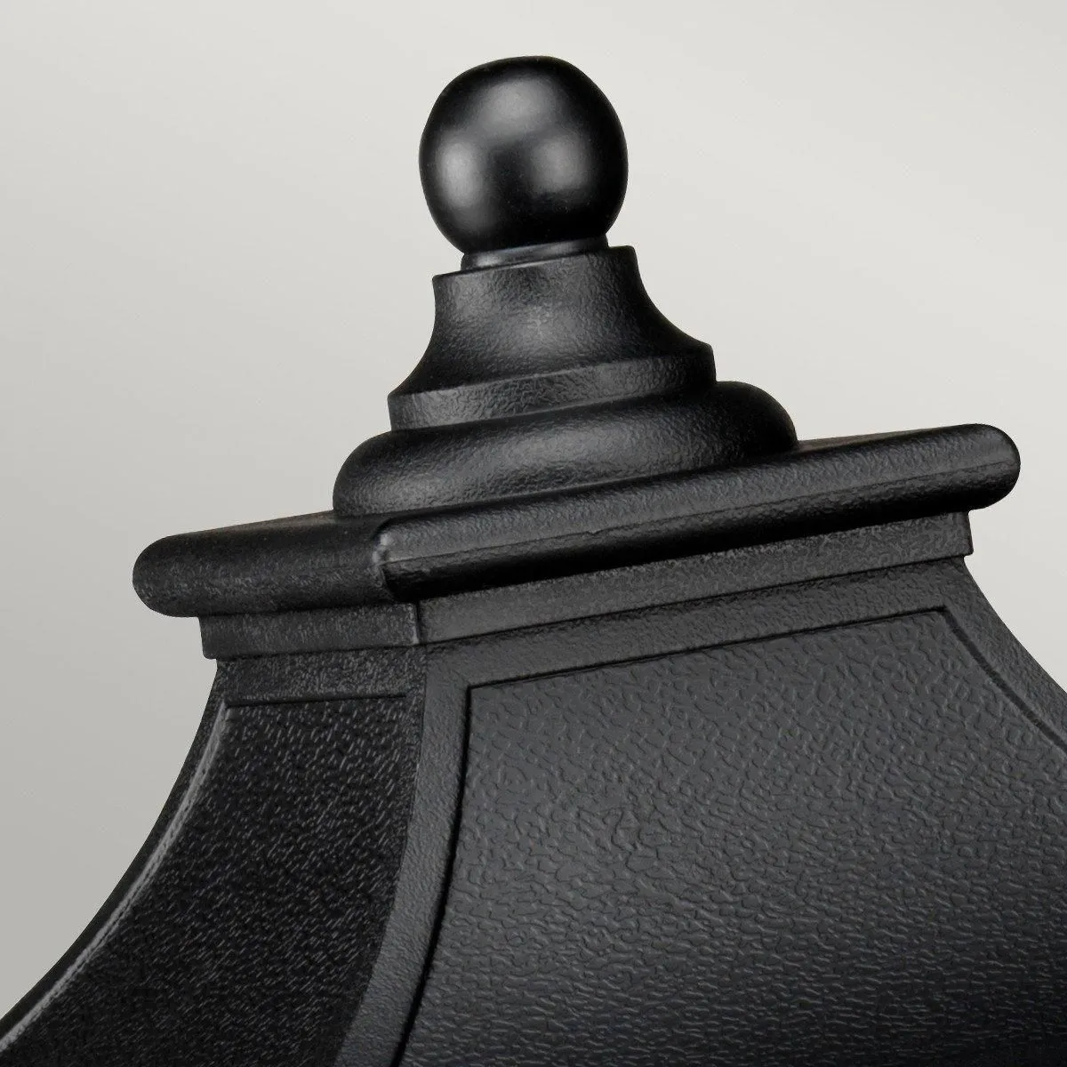 Netlighting Bedford 1 Light Medium Pedestal Lantern Mystic Black Finish E27 2