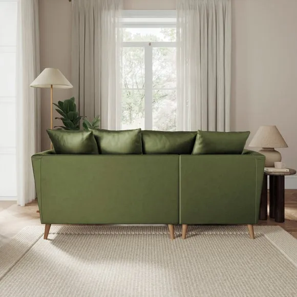 Bess Corner Chaise Sofa, Opulent Velvet 3