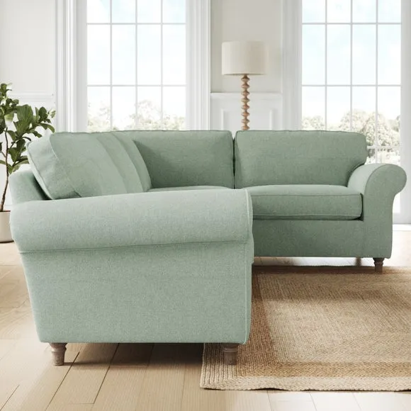 Flori Soft Chenille Corner Sofa 2