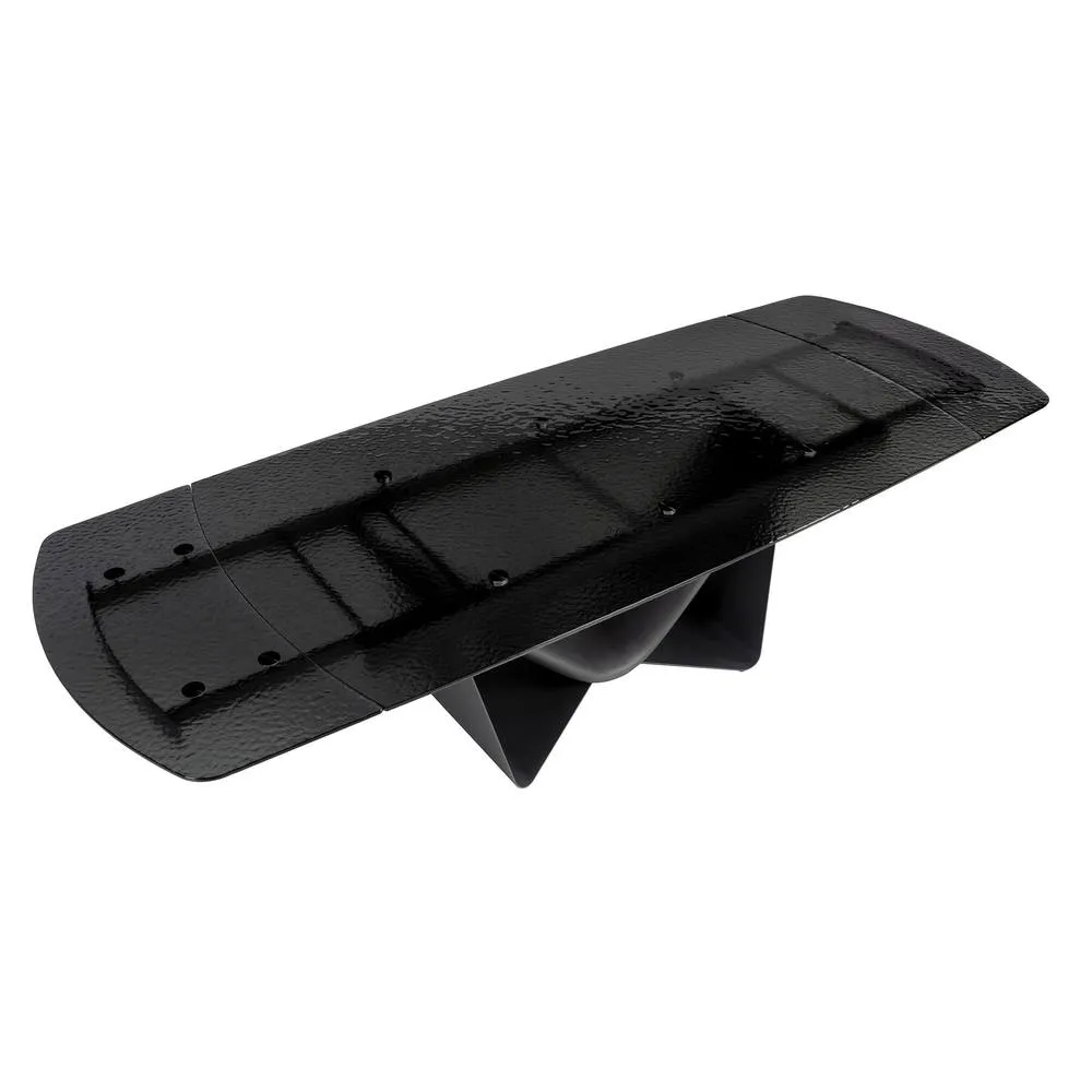 Angel Cerda Extendable Barrel-Shaped Oval Dining Table with Black Glass & Dark-Grey Metal 5