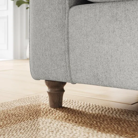 Flori Soft Chenille Corner Sofa 4
