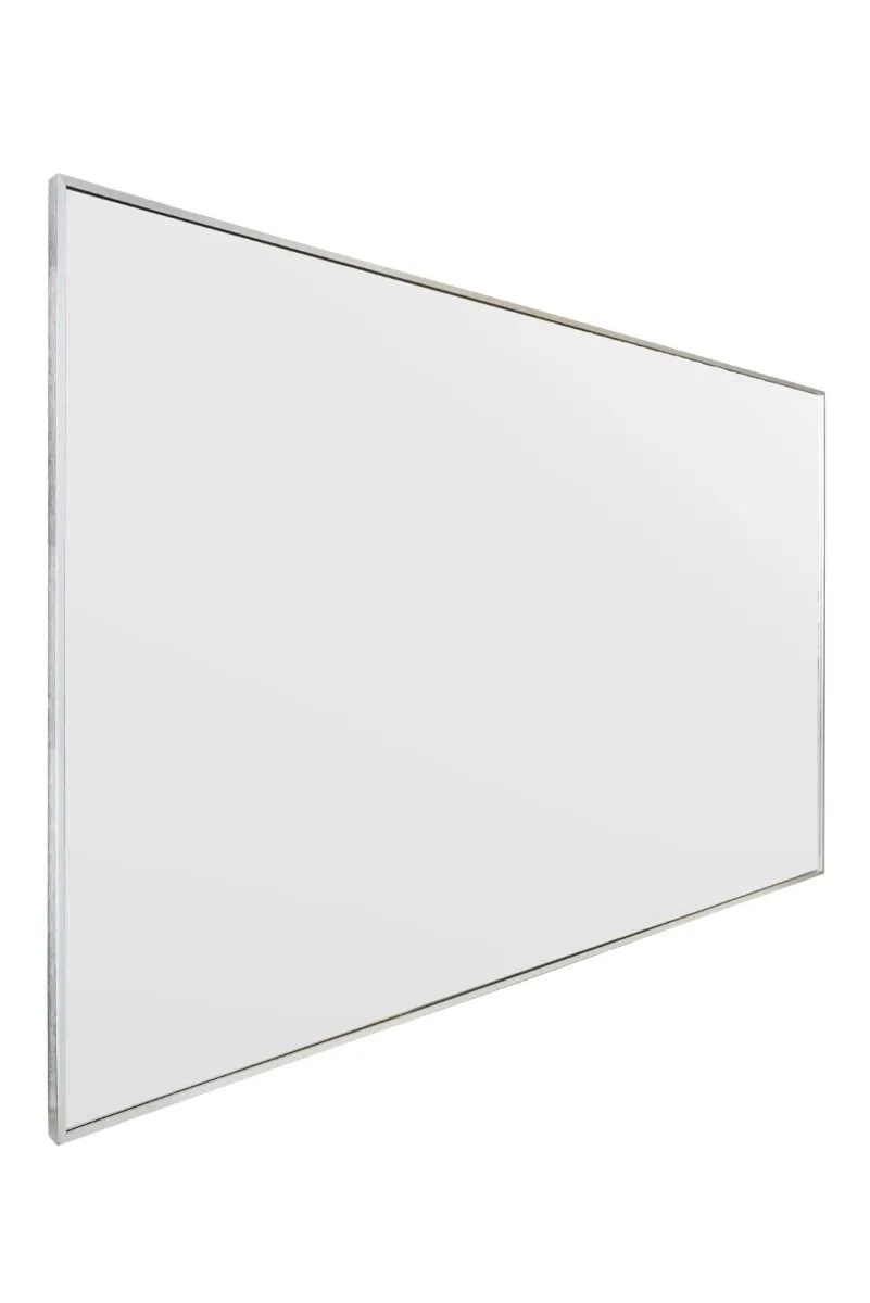 MirrorOutlet Silver Aluminium Edged Wall Leaner Mirror 68" X 43" (174 X 110CM) 6