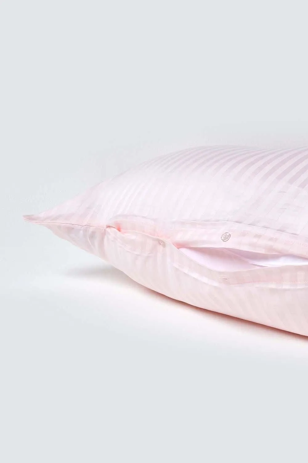Homescapes Egyptian Cotton Super Soft V Shaped Pillowcase 330 TC in Pink 3