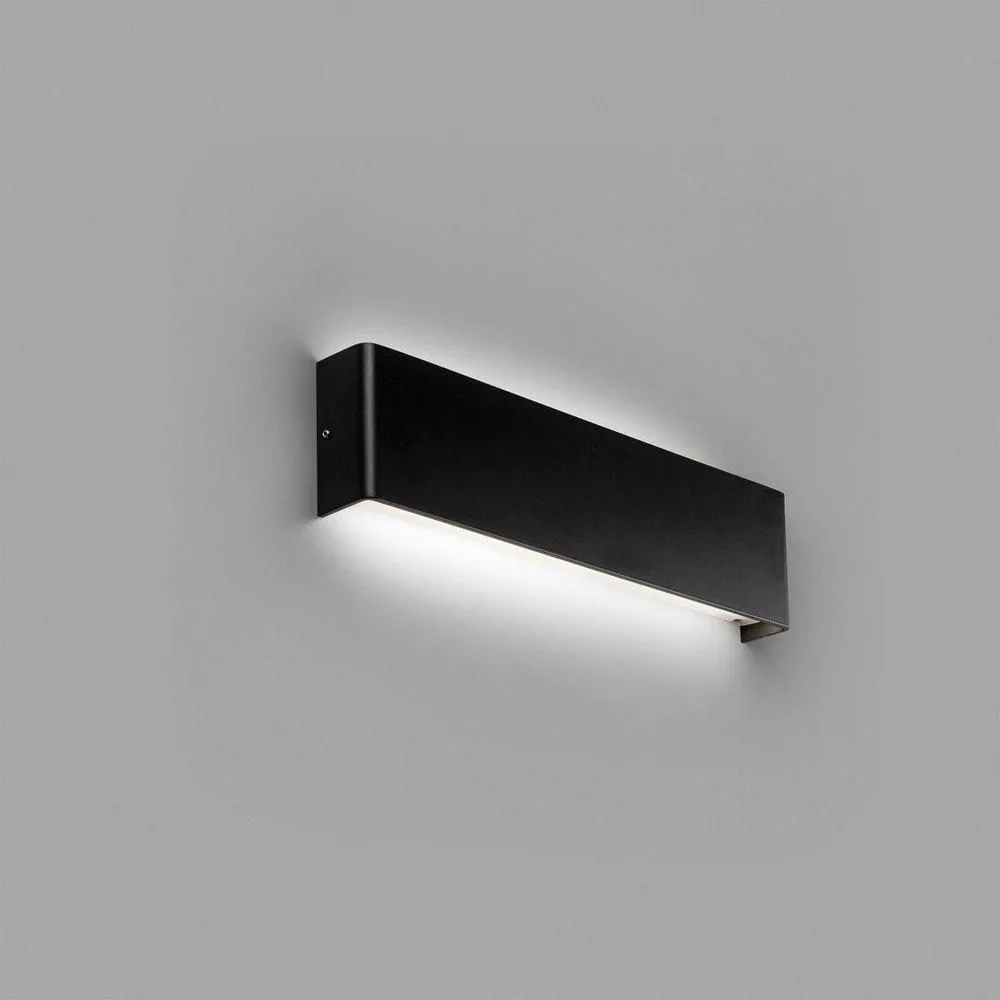 Netlighting Nash Integrated LED Up & Down Wall Light Black 3000K