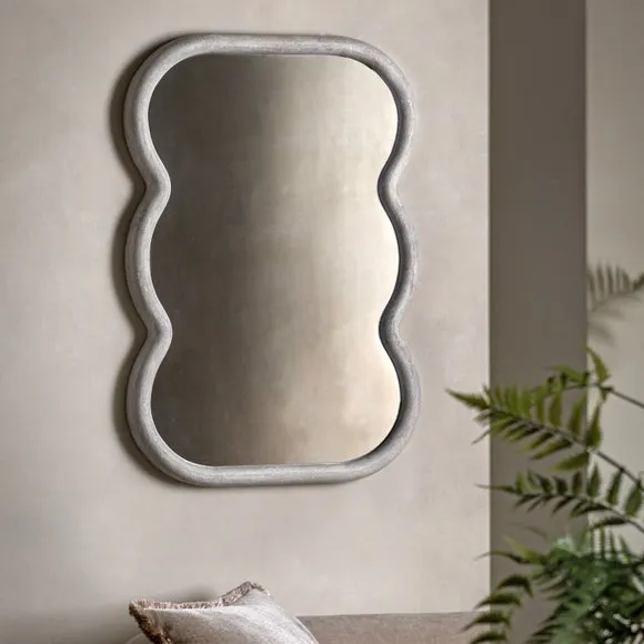Arber Wavy Rectangle Wall Mirror