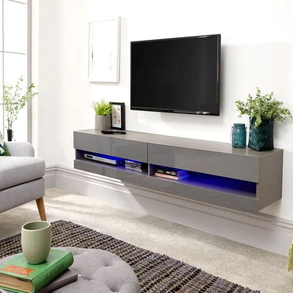 Galicia Extra Wide TV Unit with Shelving for TVs up to 75" 2