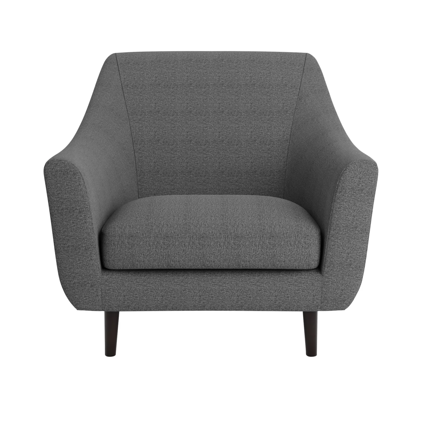 Eddie Fabric Tub Chair Charcoal