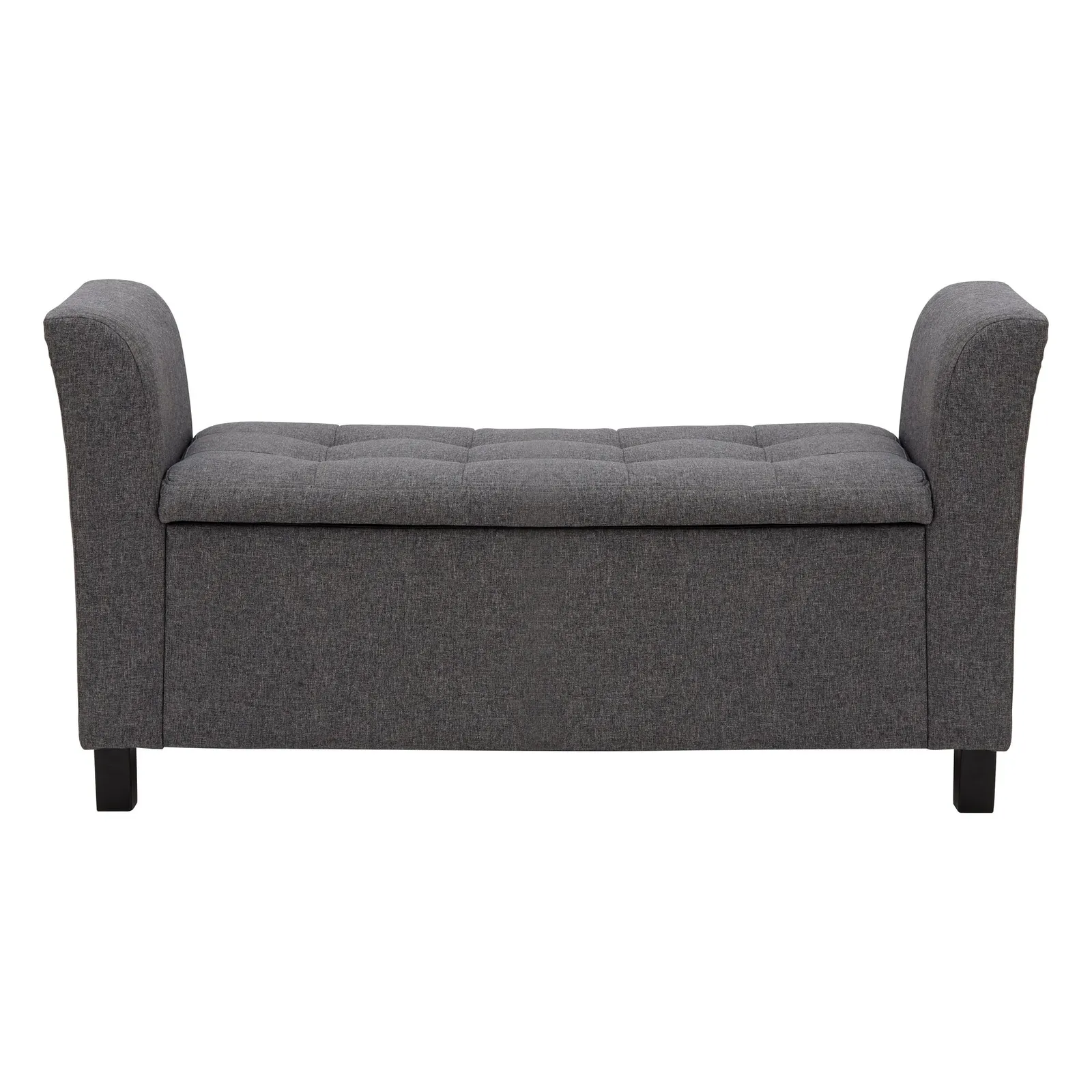 Verona Fabric Window Seat, Charcoal