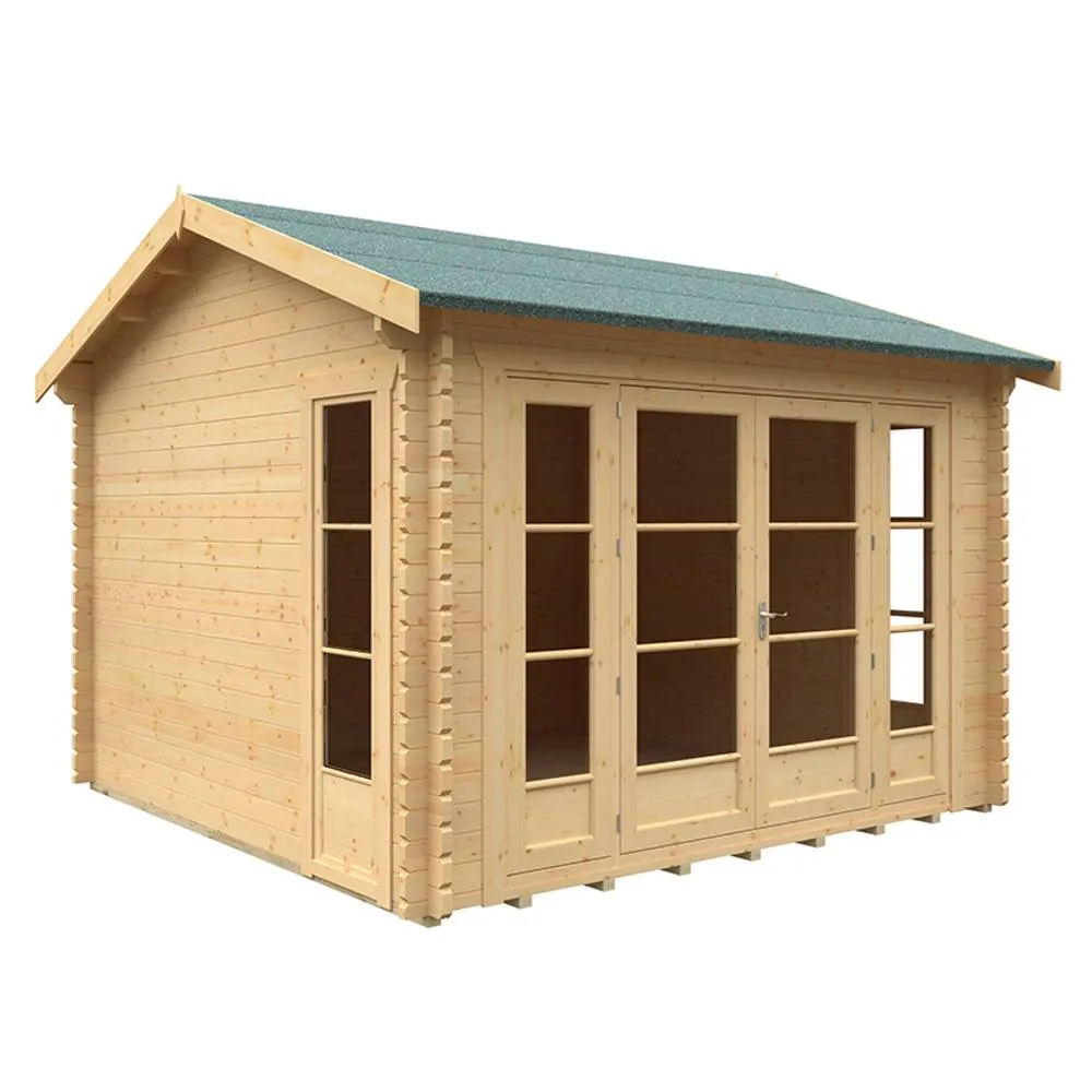 Buttercup Farm 12x12 Bamber 44mm Cabin - L355 x W355 x H282.9 cm in Natural 1