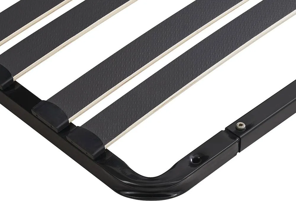 Vente-unique Slatted Frame Bed Base To Assemble 90 X 190 Cm - 15 Slats - 3 Zones in Black 6