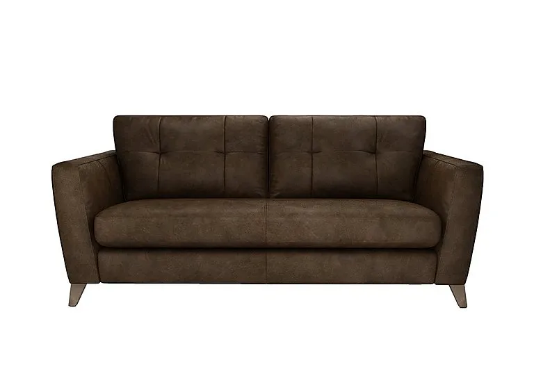 Hermione 3 Seater Leather Sofa - Bourbon