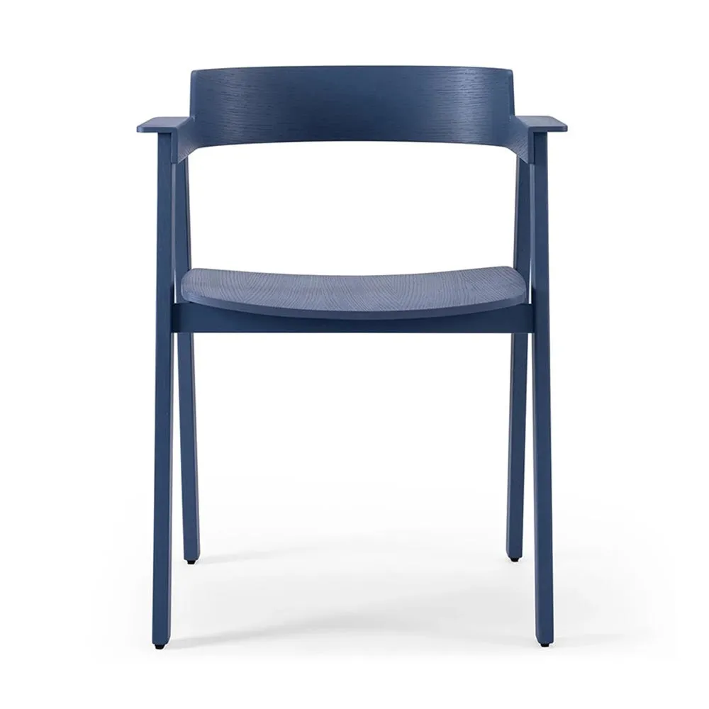 Gazzda Flip Dining Chair Oak Blue 2