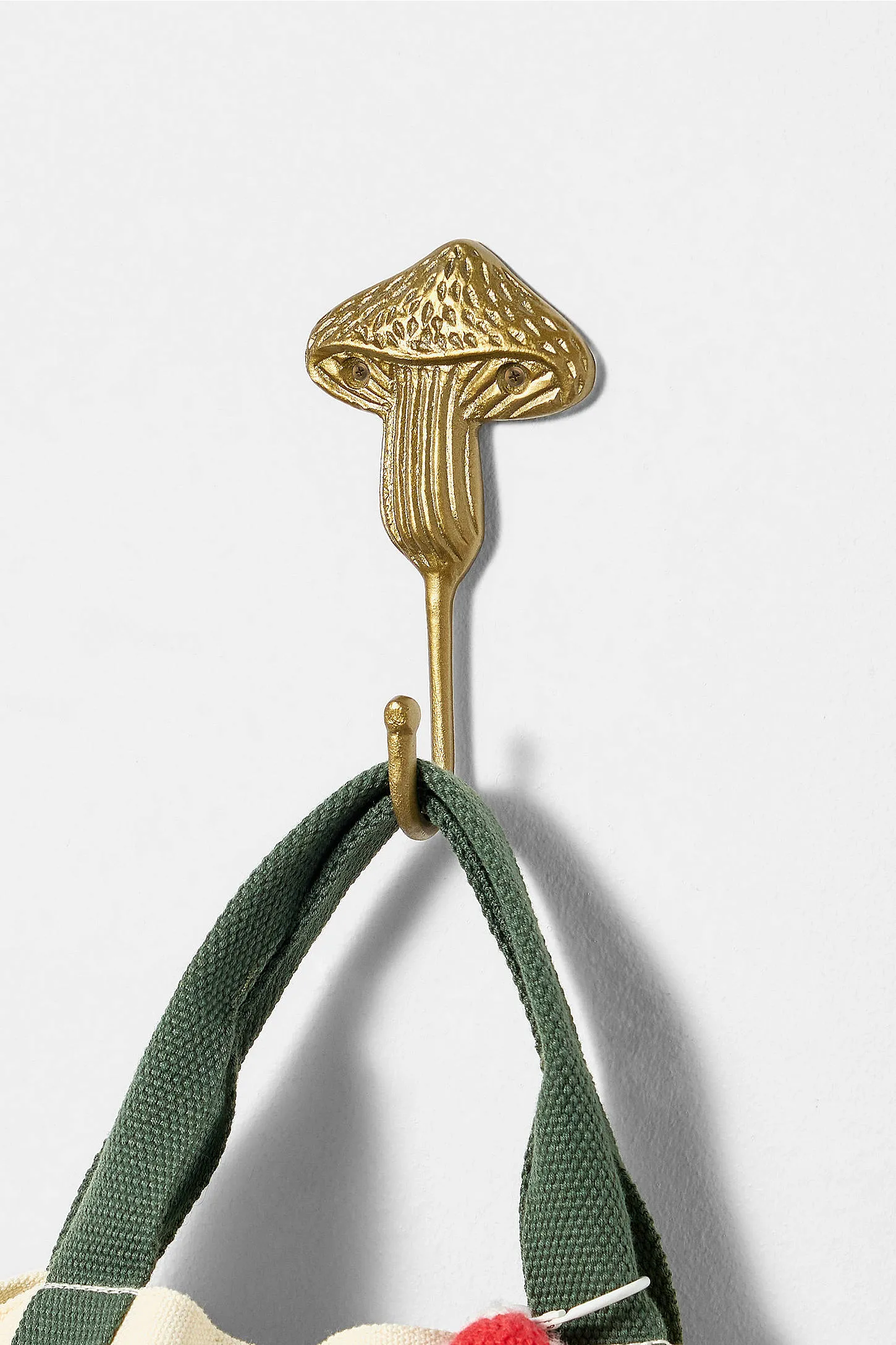 Mushroom Wall Hook - Gold