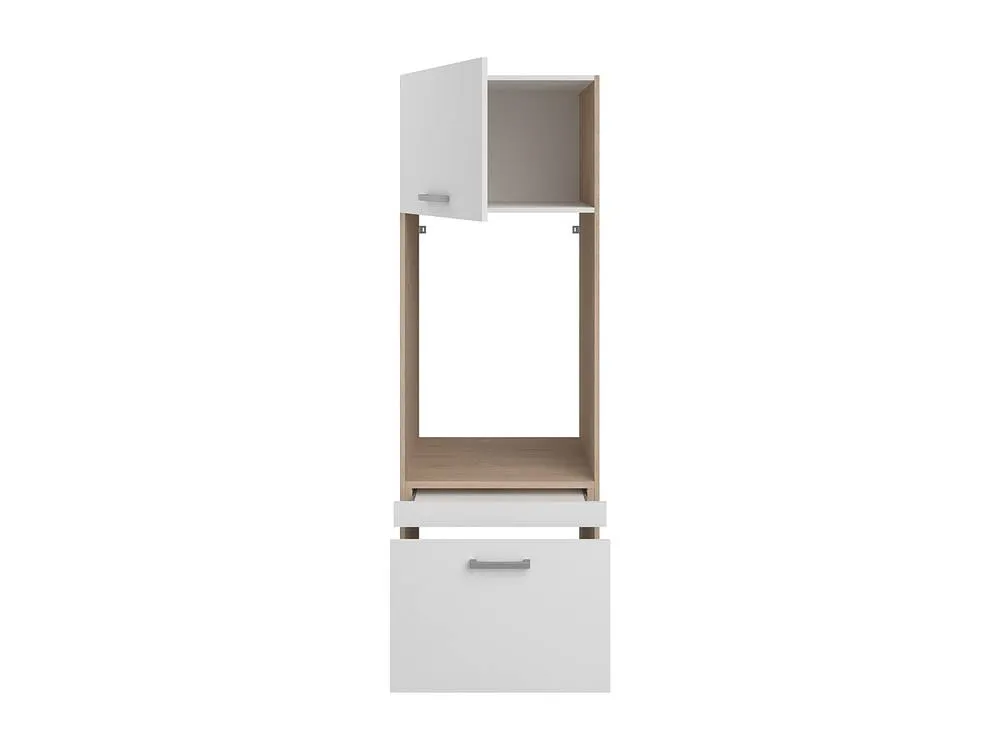 Vente-unique Washing Machine Cabinet With 1 Shelf, 1 Drawer & 1 Cupboard - Light in Light Oak 5