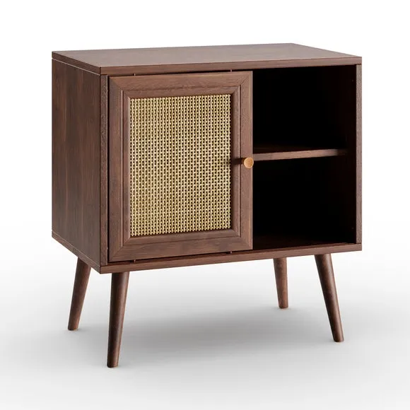 Jordyn Wide Bedside Table, Mango Wood Effect 6