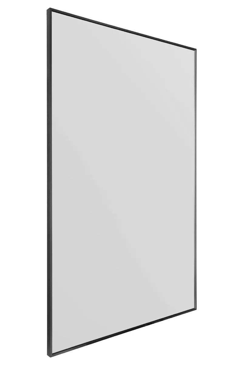 MirrorOutlet Black Aluminium Edged Wall Leaner Mirror 68" X 43" (174 X 110CM) 3