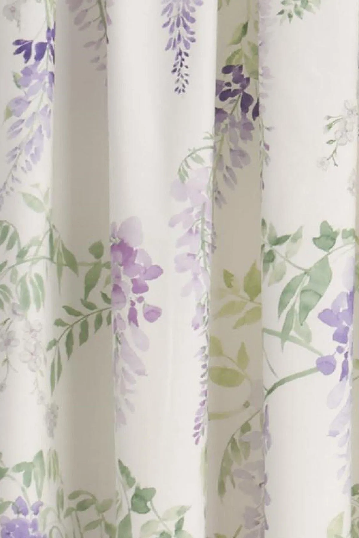 Dreams & Drapes 'Wisteria' Pair of Pencil Pleat Curtains With Tie-Backs in Lilac 4