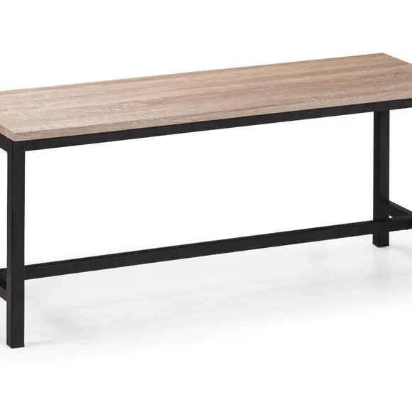 Tribeca 4 Seater Rectangular Dining Table with 2 Benches, Black 3