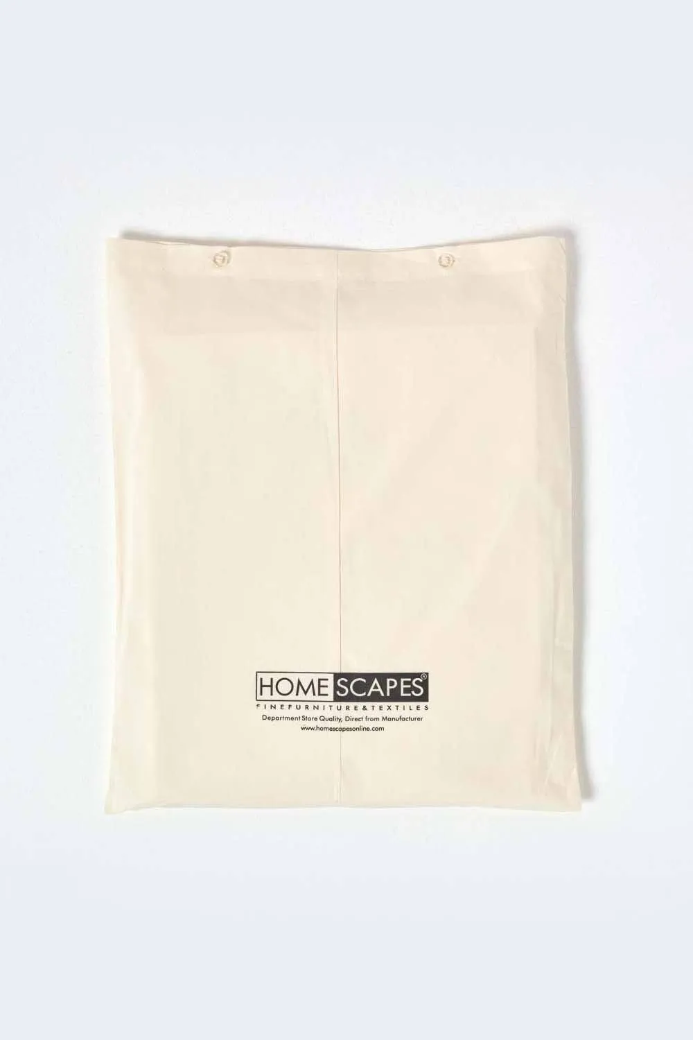 Homescapes Egyptian Cotton Duvet Cover with Pillowcase, 200 TC in Cream 6