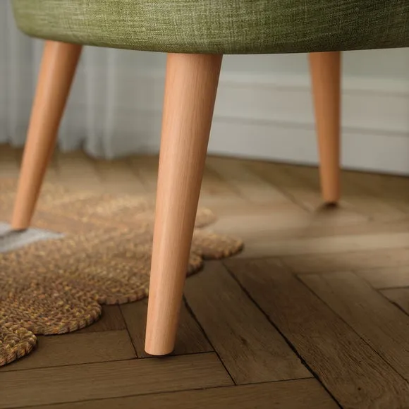 Elsie Faux Linen Cocktail Chair 5