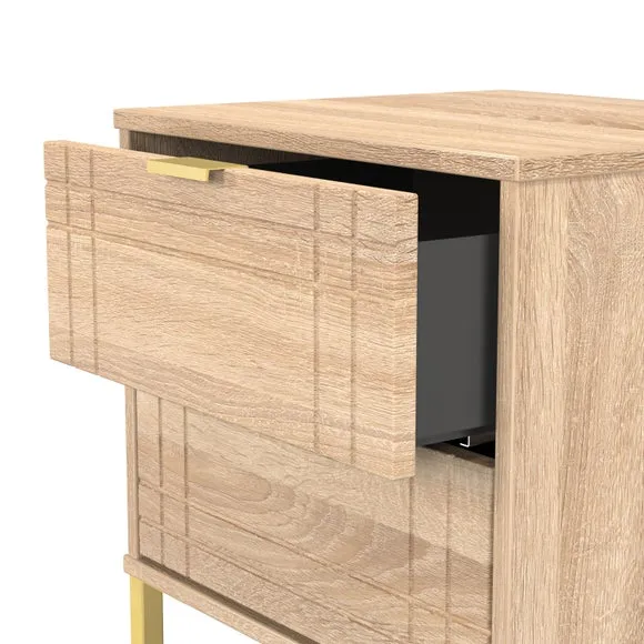 Darlton 2 Drawer Bedside Table 6