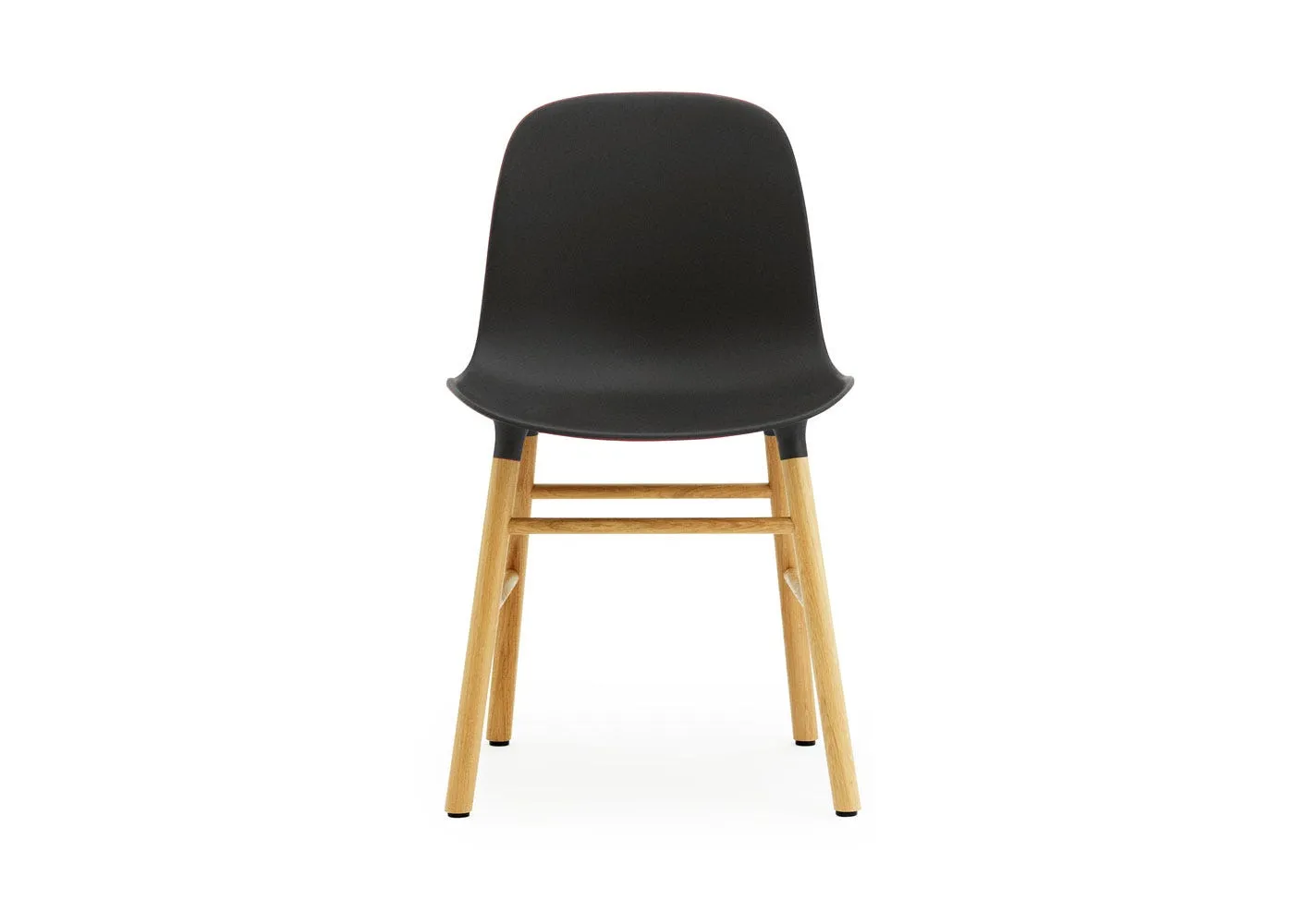 Normann Copenhagen Form Chair Black Shell Oak Legs