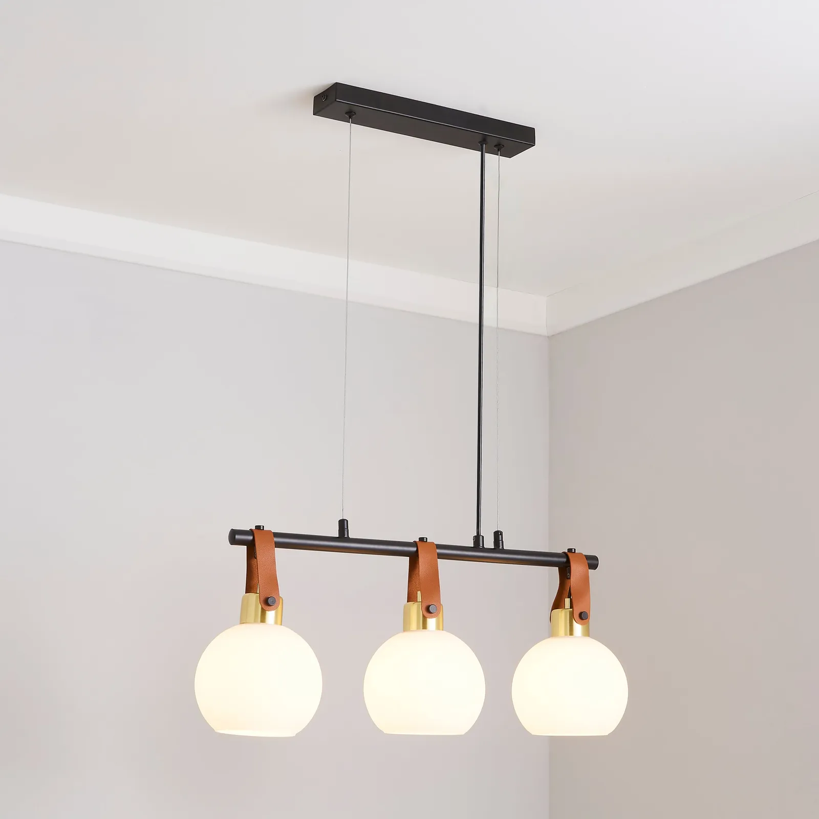 Joan 3 Light Diner Fitting Black