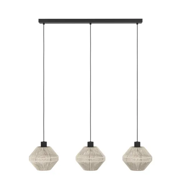 Return - EGLO Midsumer 3 Light Adjustable Pendant Lights 4