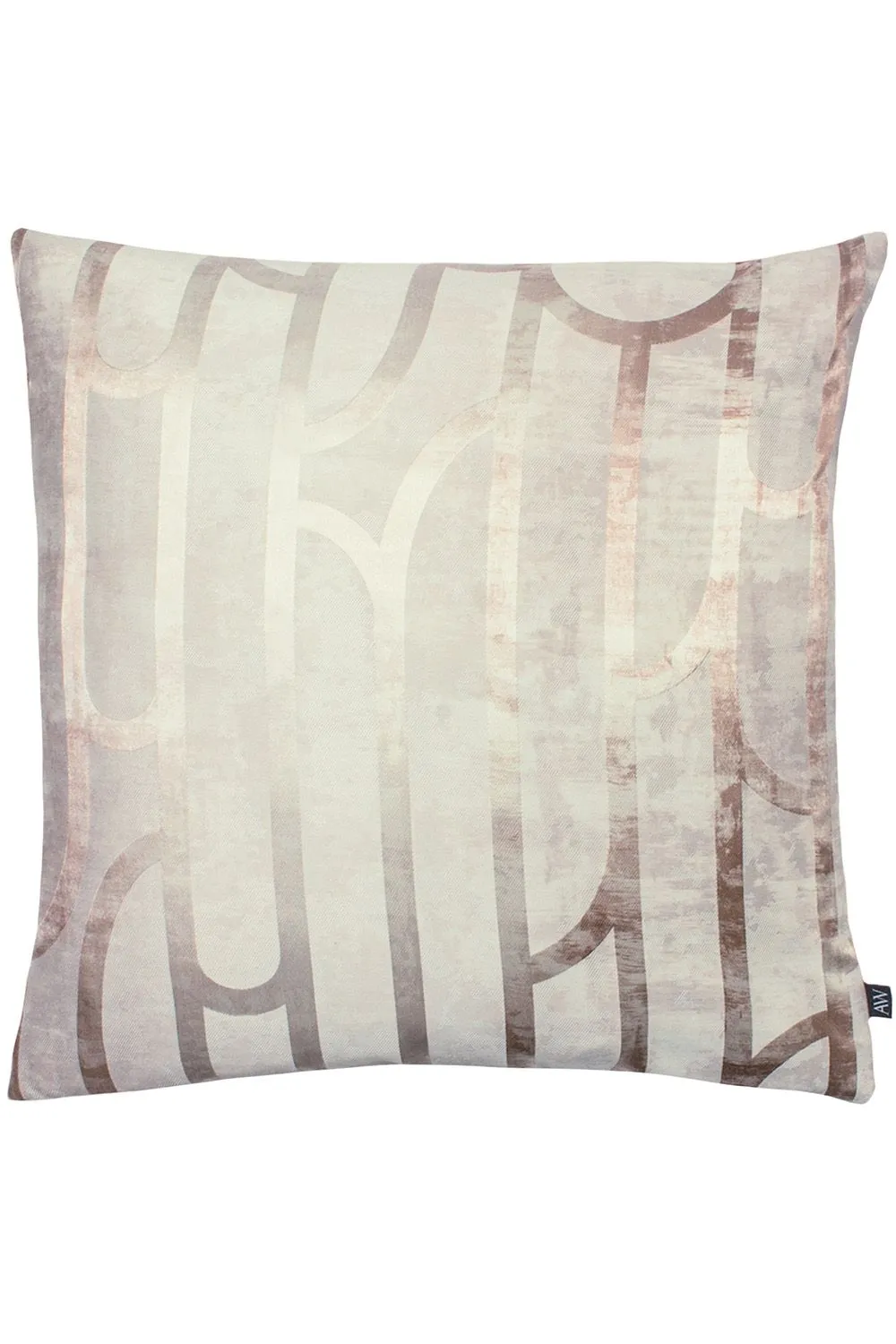 Ashley Wilde Meyer Modernist Inspired Foil Printed Cushion in Pink