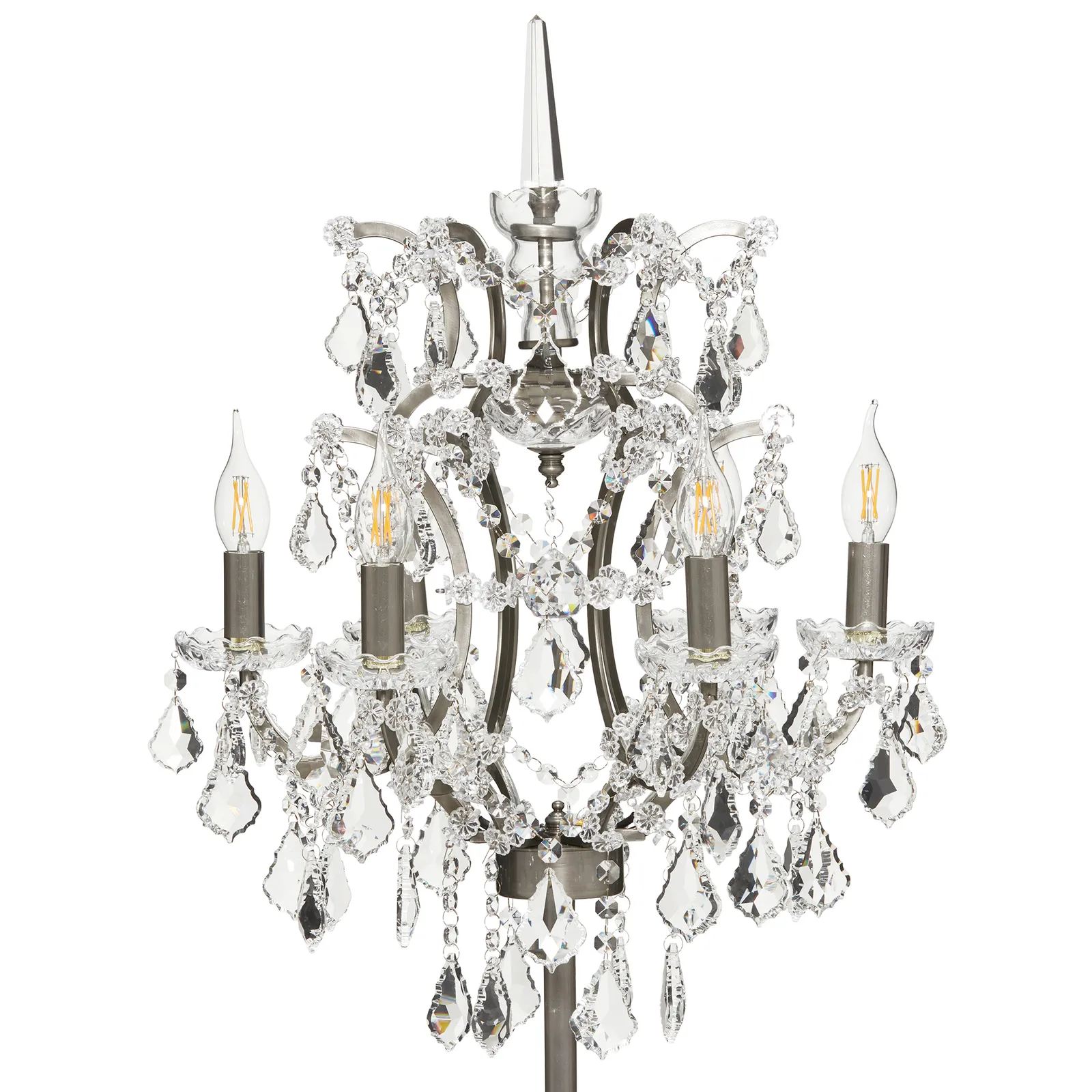 Timothy Oulton Crystal Floor Lamp, Neutral Metal | Barker & Stonehouse 4