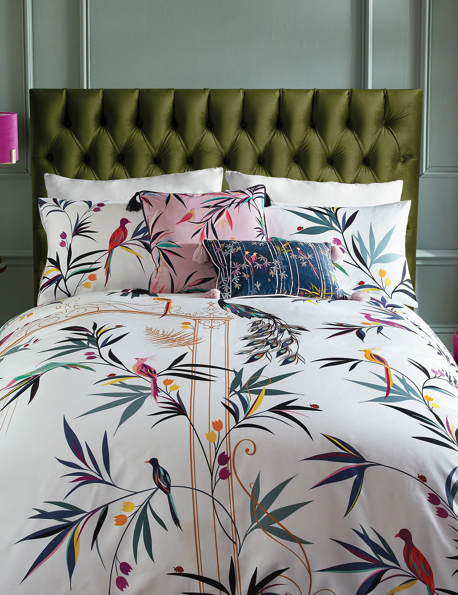 M&S Sara Miller 2 Pack Cotton Enchanted Gate Pillowcases