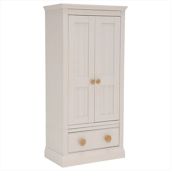 Buttons  2 Door 1 Drawer Wardrobe  Stone
