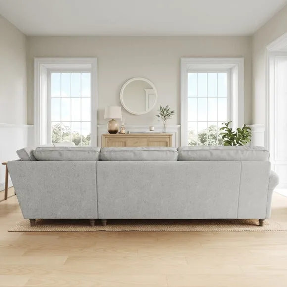 Flori Soft Chenille Corner Sofa 3