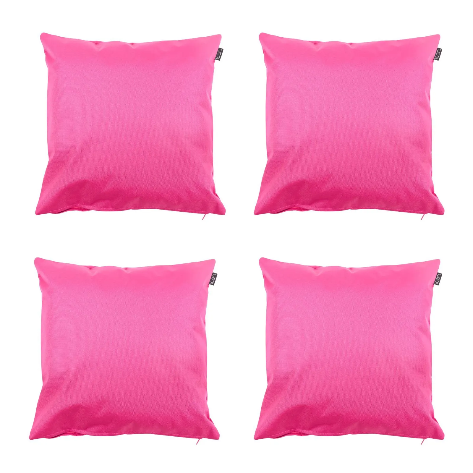 icon Indoor & Outdoor Waterproof Cushion, Indoor & Outdoor, Yellow (4-Pack) in Pink