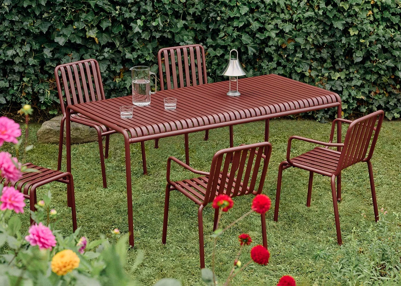 HAY Palissade Dining Table Iron Red 170 x 90cm 3