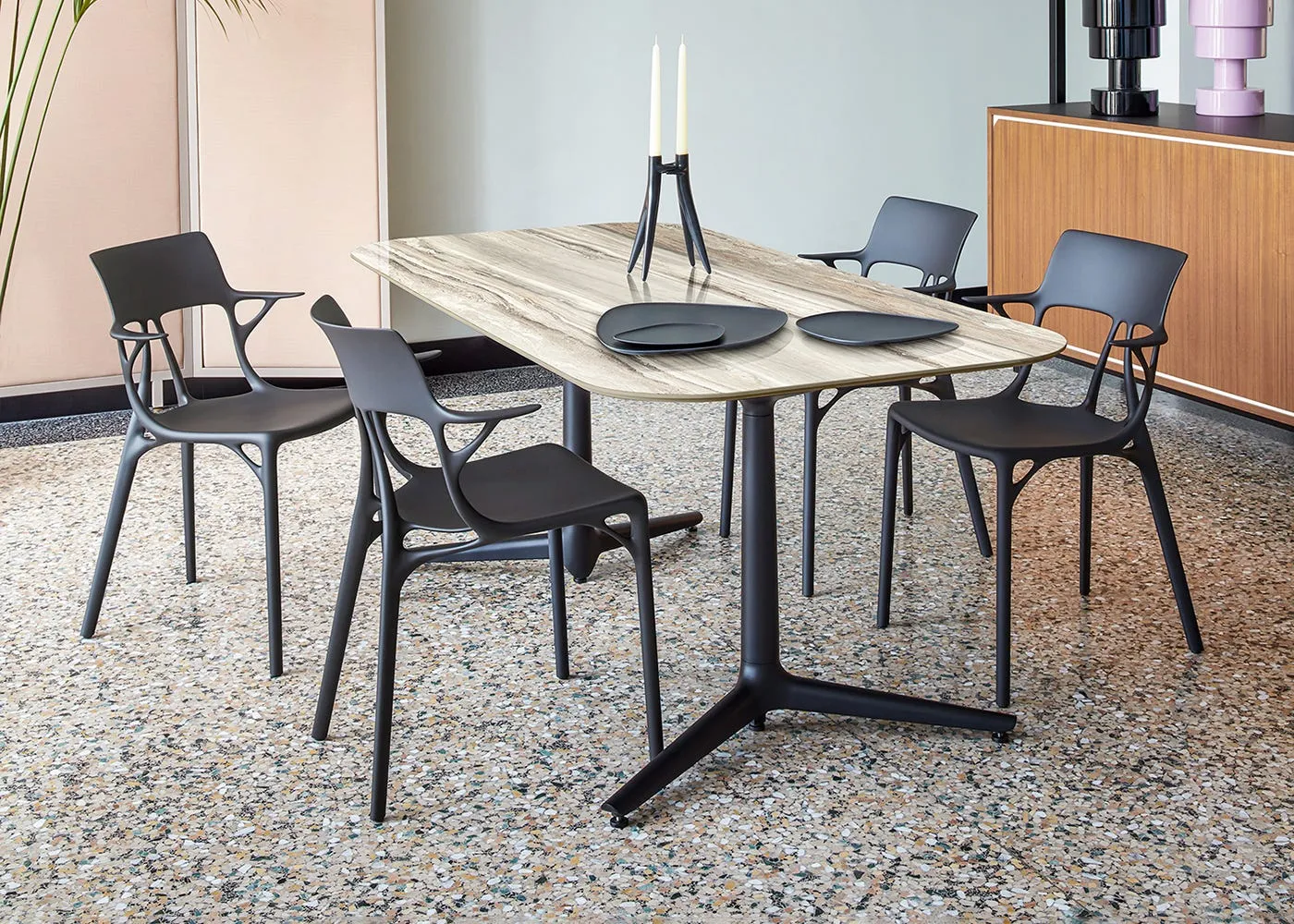Heal's A.I. Chair Black Set of 2 3