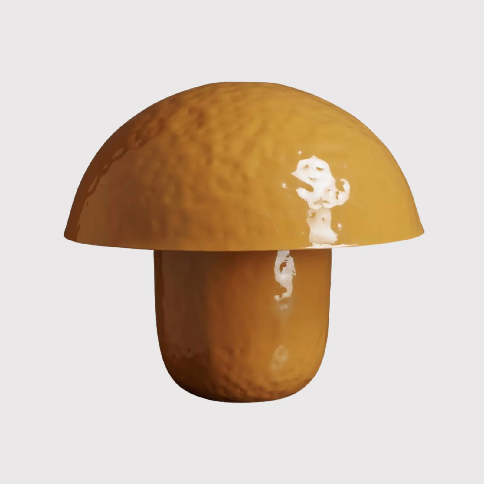 Bossue Mustard Mushroom Table Lamp, Yellow | Barker & Stonehouse
