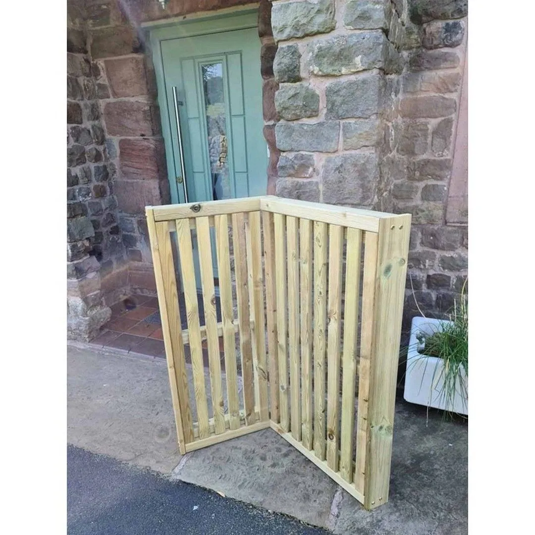 Churnet Valley Garden Furniture Ltd Small Poly Smoking Shelter - Timber - Minimal Assembly Required in Brown 3