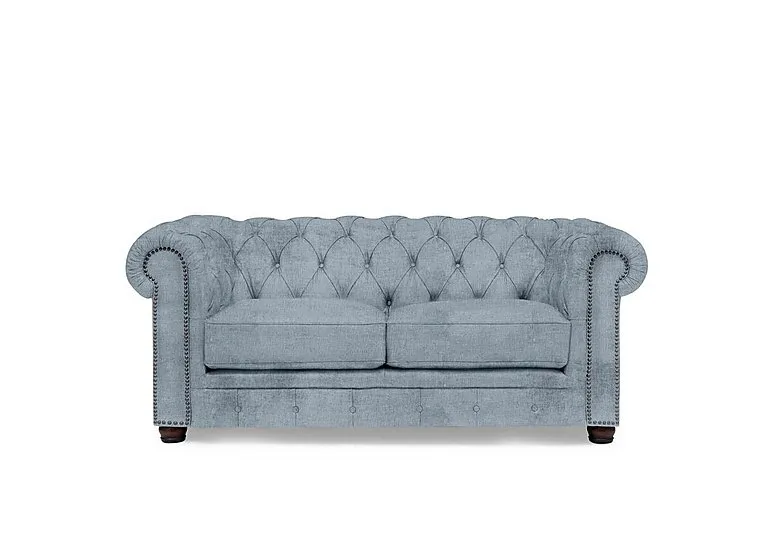 Shackleton 2 Seater Fabric Chesterfield Sofa - Boathouse Blue