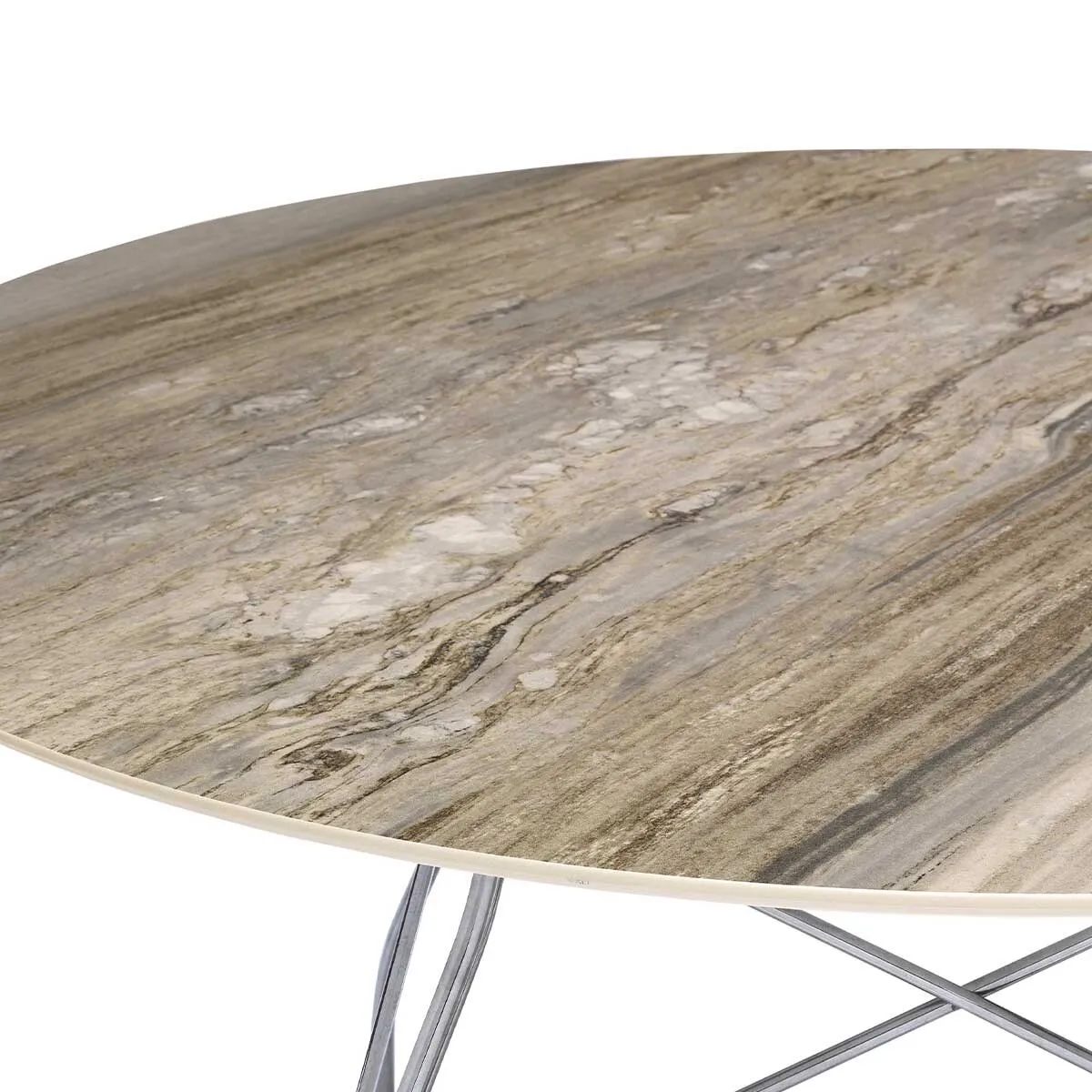 Kartell Glossy 128Cm Round Dining Table, Round, Grey Stone | Barker & Stonehouse 2