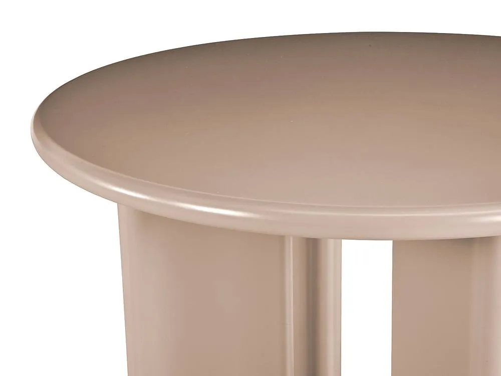 Vente-unique Round Dining Table for 4 Cm MDF - Brown - LUKAVO 6