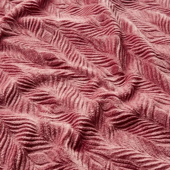 Leila Leaf Fleece Throw Blanket 2