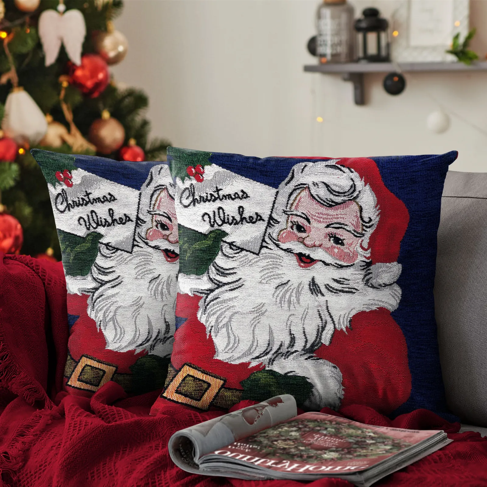 Velosso Santa Wish Filled Christmas Cushion