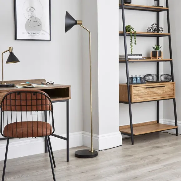 Morgan Industrial Adjustable Reading Floor Lamp 3