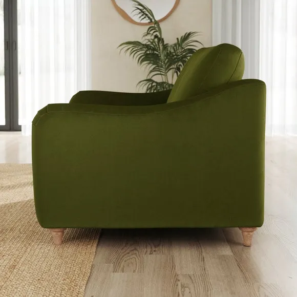 Hattie Matte Plush Velvet Snuggle Sofa 2