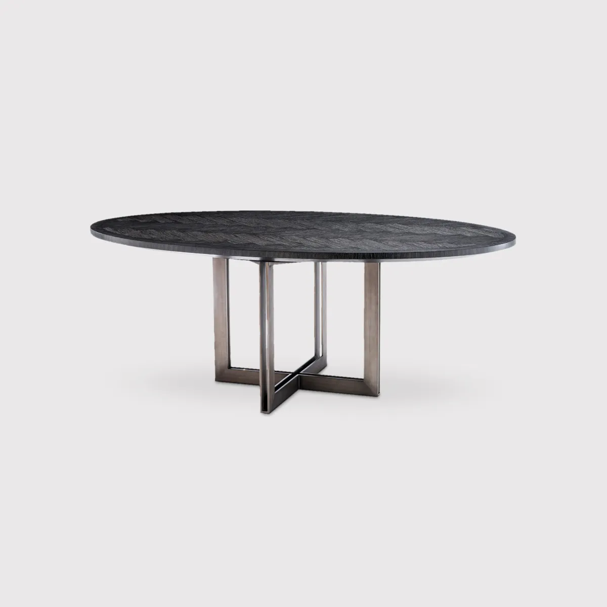 Eichholtz Melchior Dining Table Oval, Round, Black Oak | Barker & Stonehouse 3