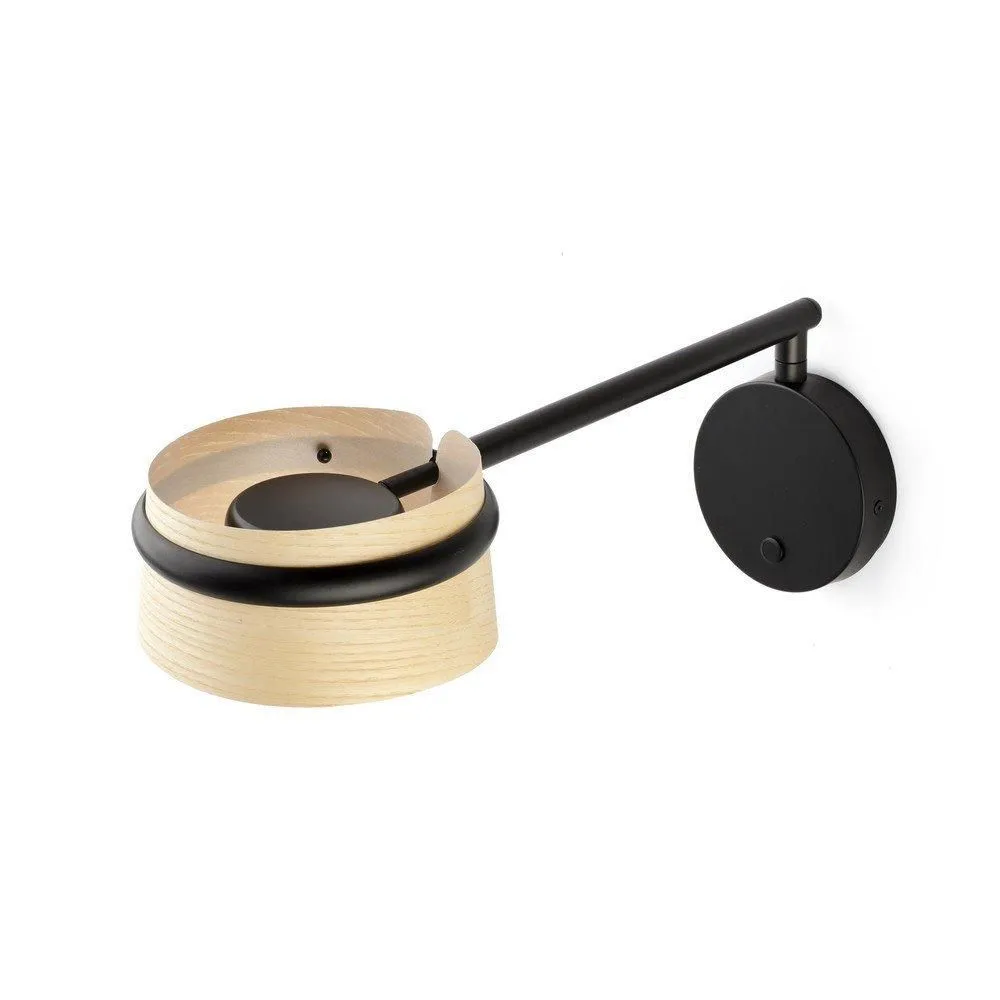 Netlighting Loop Integrated LED Wall Light Black 2700K
