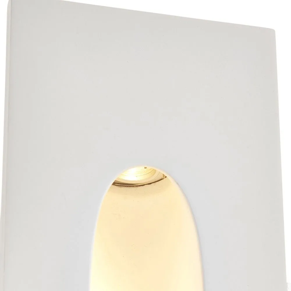 Netlighting Zeke Recessed Wall Light Trimless Rectangular 1.5W White Plaster 2